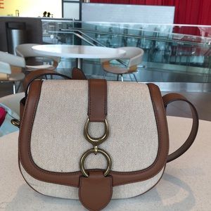 Lauren by Ralph Lauren Barrington Saddle crossbody Bag